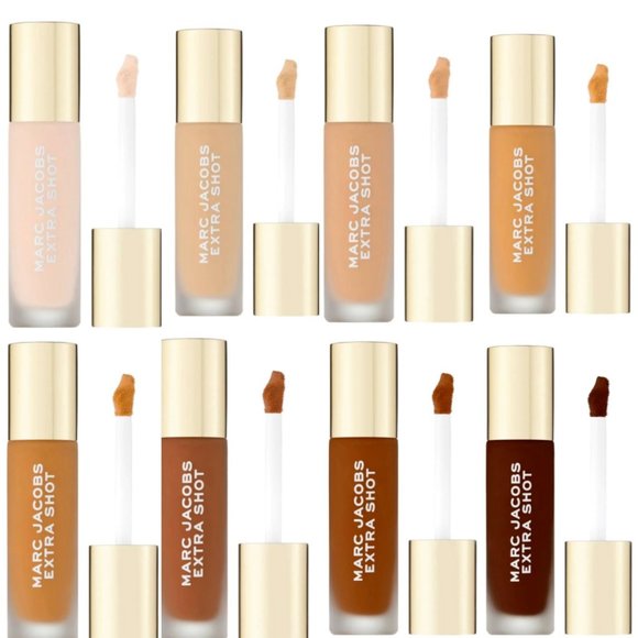 MARC JACOBS Cafe Extra Shot Caffeine Concealer & Foundation NEW IN BOX - Picture 2 of 3